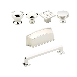 Moderna Polished Nickel Cabinet Drawer Pulls- Kitchen Drawer Handle