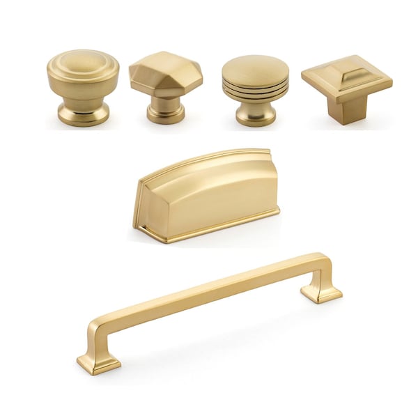 Moderna Champagne Bronze Cabinet Drawer Pulls- Kitchen Drawer Handle