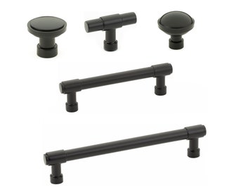 Industry Matte Black Cabinet Pulls and Knobs, Cabinet Handles Cabinet Hardware, Drawer Pull