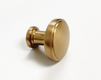 Luna Round Cabinet Knob - Champagne Bronze Drawer Pull - Cabinet Pull - Drawer Pulls