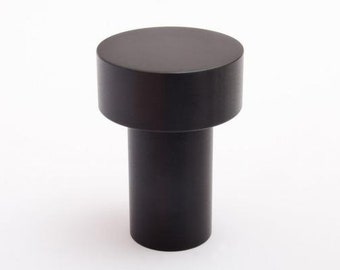 Modern "Dot" Black Round Wall Hook 3 Sizes available - Black Hardware Wall Coat Hook