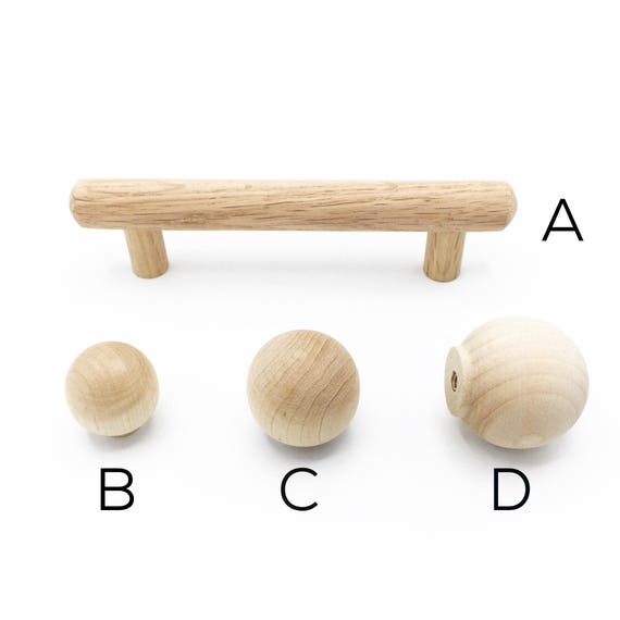 Mid Century Modern Cabinet Wood Pulls And Knobs Kitchen Closet Furniture Hardware
