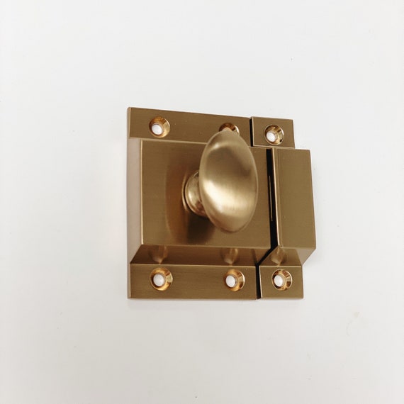 Champagne Bronze Cabinet Latch Mindy- Cabinet Kitchen Hardware Knob