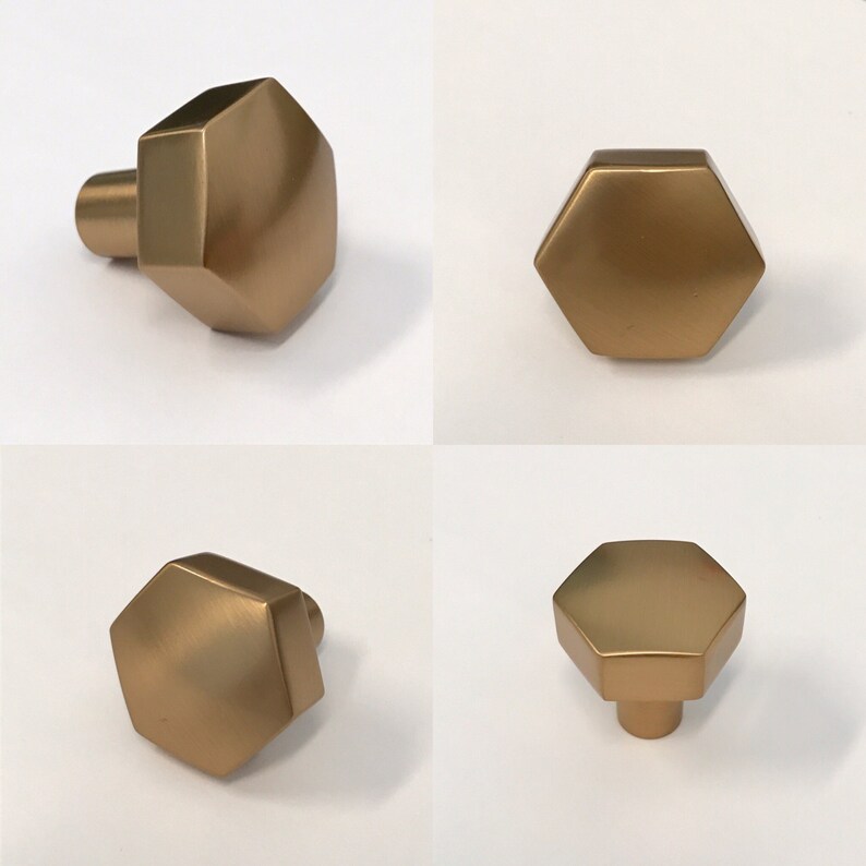 Brass Knob geo Brass Knob Etsy