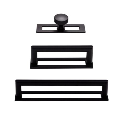Moderna Matte Black Drawer Pulls Modern Kitchen Etsy