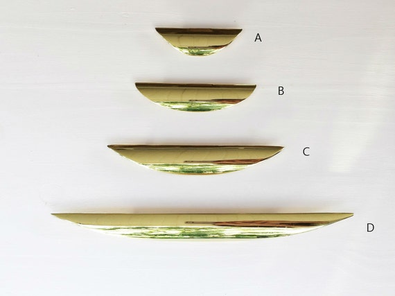 Luna Cabinet Knob Brass Drawer Pull Cabinet Pull Etsy