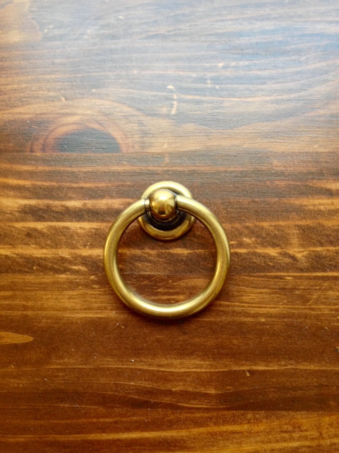 Plain Brass Ring Pulls Hardware Pull Drawer Pull Etsy