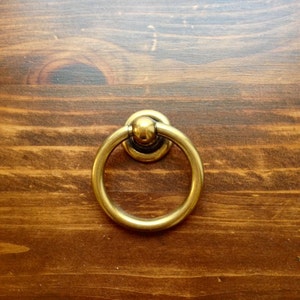 Plain Brass Ring Capri Pulls Hardware Cabinet Pull Drawer Pull