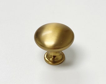 Champagne Bronze Cabinet Knob "Kelly" Brass Drawer Pull. Cabinet Knob