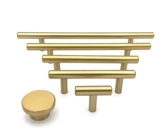 Brass Drawer Pulls and Knobs European Round Drawer Handles