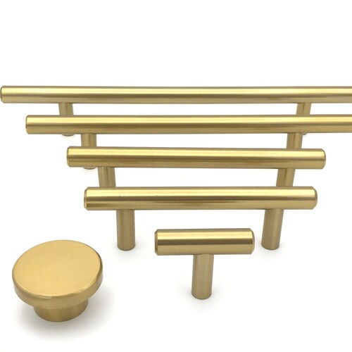 Brass Drawer Pulls and Knobs European Round Drawer Handles Etsy