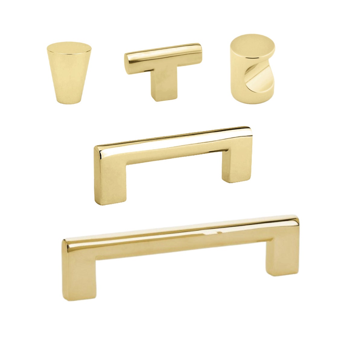 Lavau Unlacquered Brass Cabinet Handle with Backplate 5