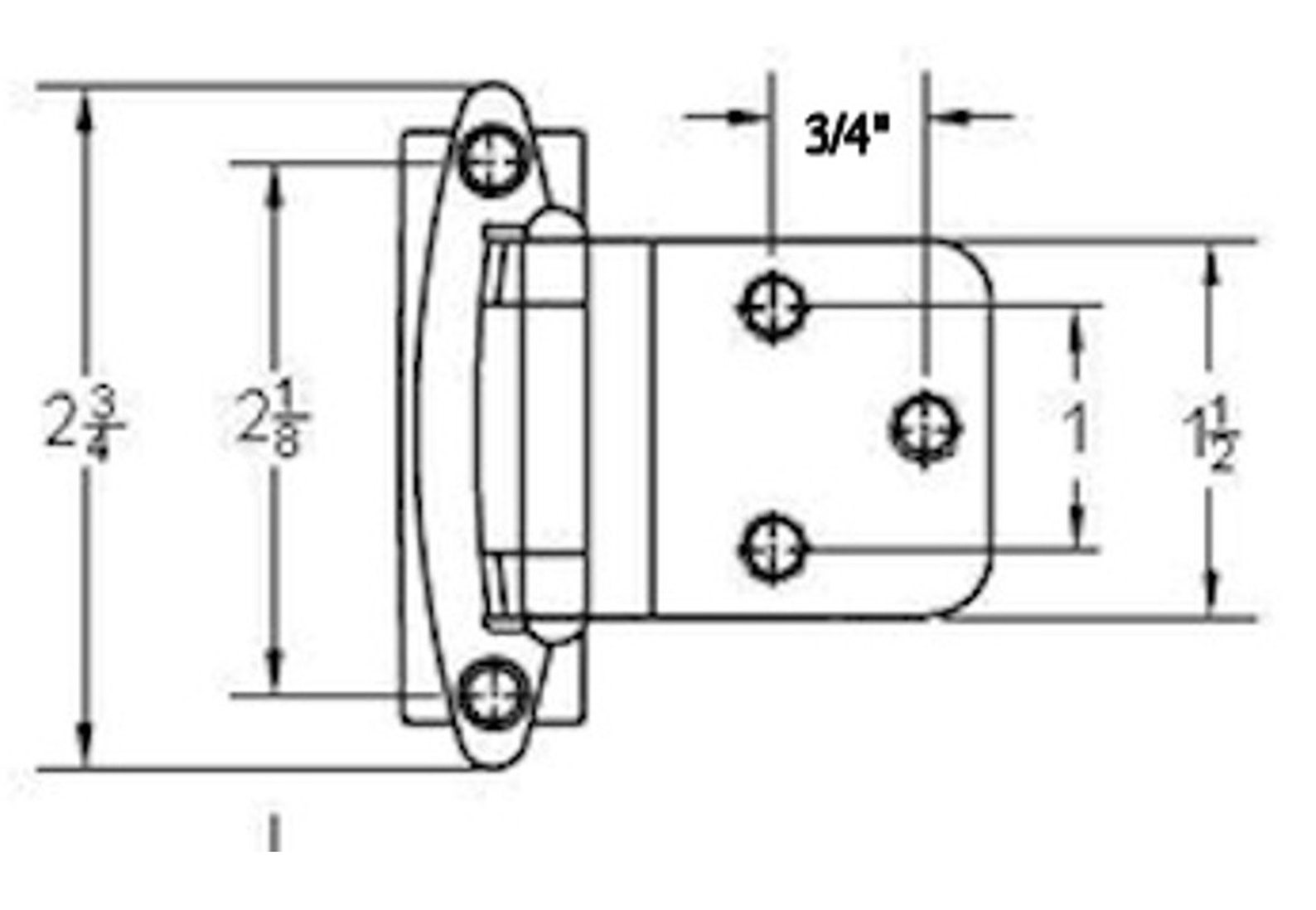 Champagne Bronze Hinge 3/8 Selfclosing Hinge Etsy