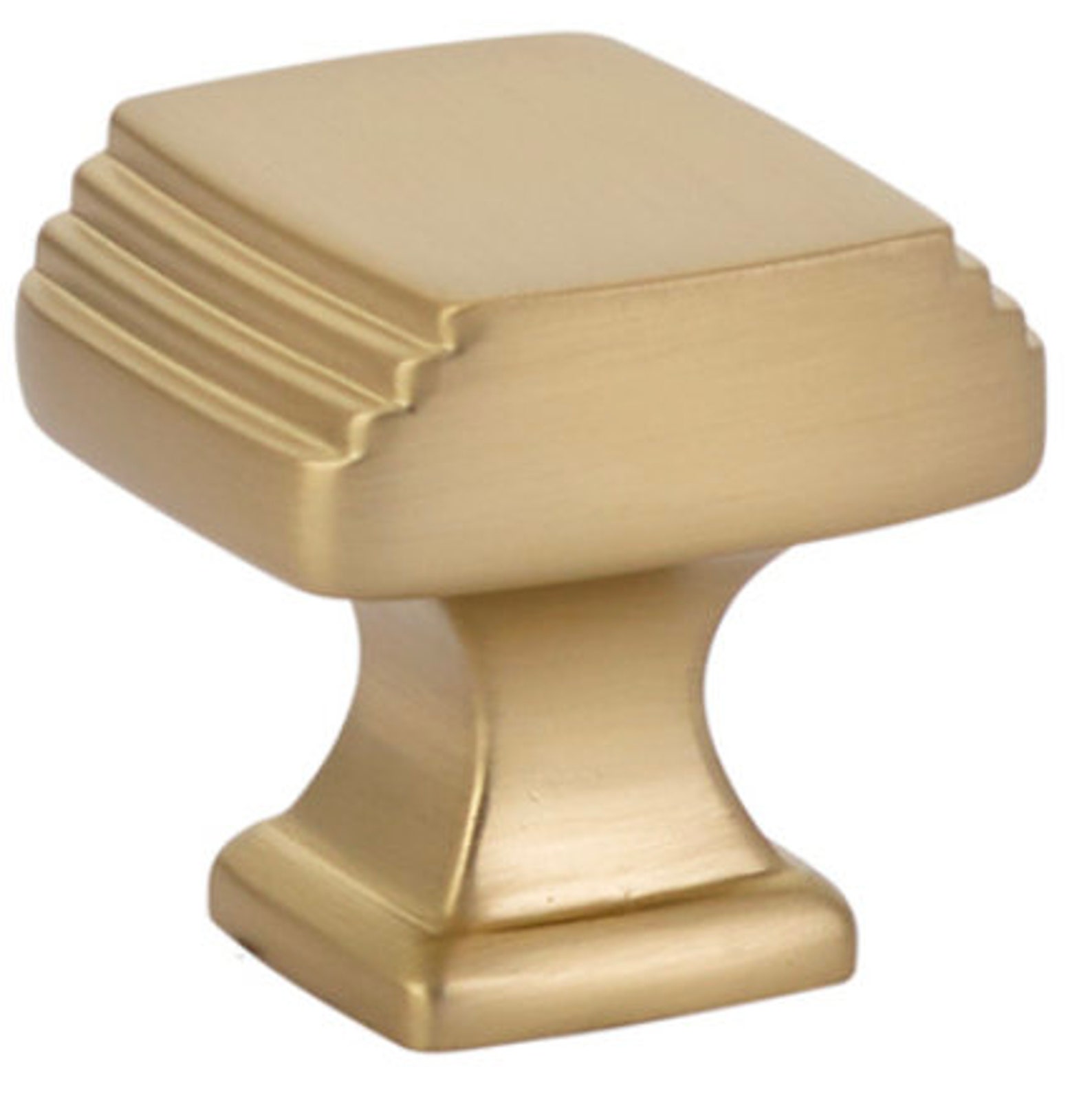 Brass Pulls and Knobs art Deco in Satin Etsy