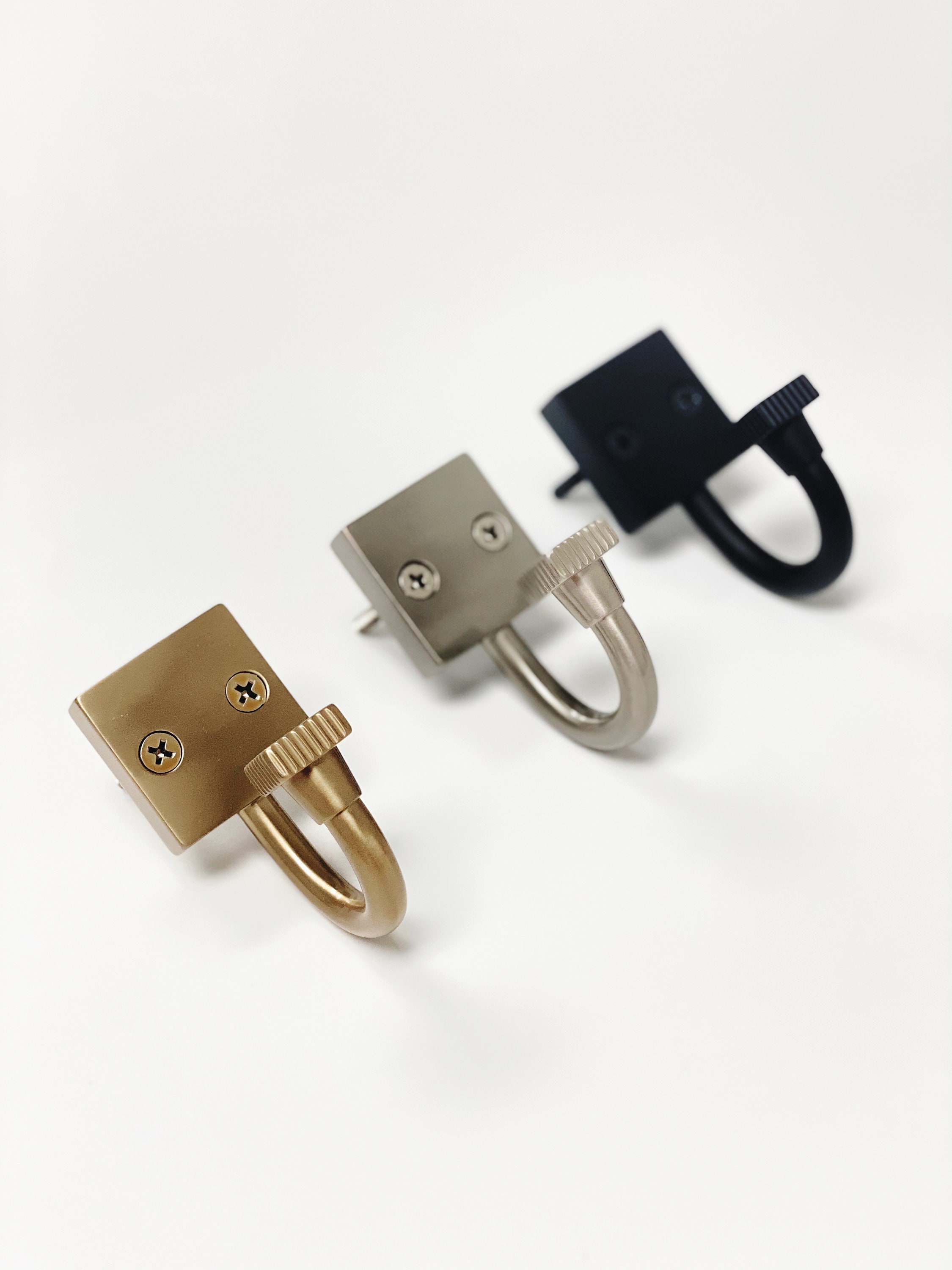 Champagne Bronze Modern Double Wall Hook Hat Towel Hook – Forge Hardware  Studio