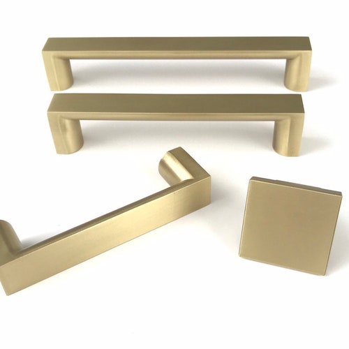 Brass Drawer Pull Drawer Pulls and Knobs in Brass Drawer Etsy
