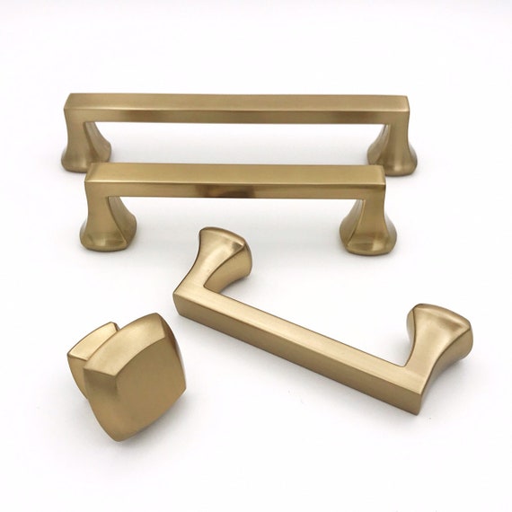 Champagne Bronze Avant Cabinet Knobs And Pulls Etsy