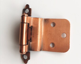 ONWARD Copper Hinge Set Of 2 VINTAGE Hardware NOS Hammered Strap Hinge With Screw Original Package