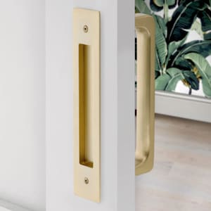 Door Flush Pull and Handle Front and Back Hardware for Interior Sliding and Barn Doors