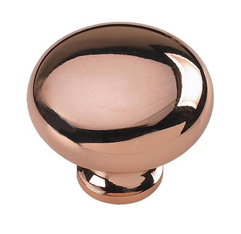Polished Copper copa Knob Copper Knob Etsy