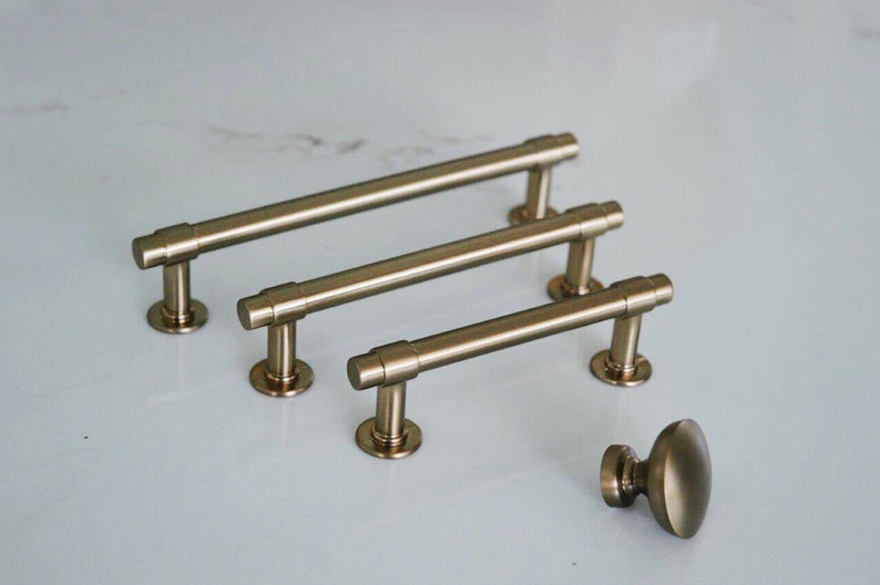 Champagne Bronze farmhouse Drawer Pulls and Knobs Etsy Canada