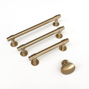 Champagne Bronze "Farmhouse" Drawer Pulls and Knobs