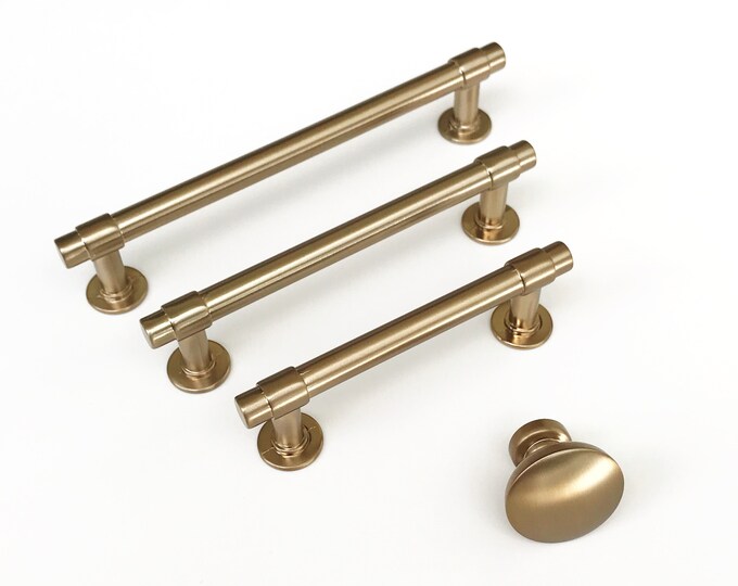 Brass Knobs and Brass Drawer Pulls Lucite by