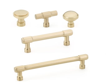 Industry Champagne Bronze Cabinet Pulls and Knobs, Cabinet Handles Cabinet Hardware, Drawer Pull