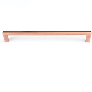 Polished Copper Trane Drawer Pulls and Knob, Cabinet Knob and Drawer Handles, Kitchen Hardware image 6