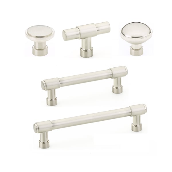 Industry Cabinet Pulls and Knobs in Satin Nickel, Cabinet Handles Cabinet Hardware, Drawer Pull