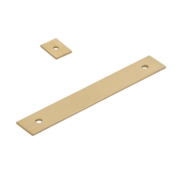 Champagne Bronze "Maison" Smooth Cabinet Hardware Backplates - Plates
