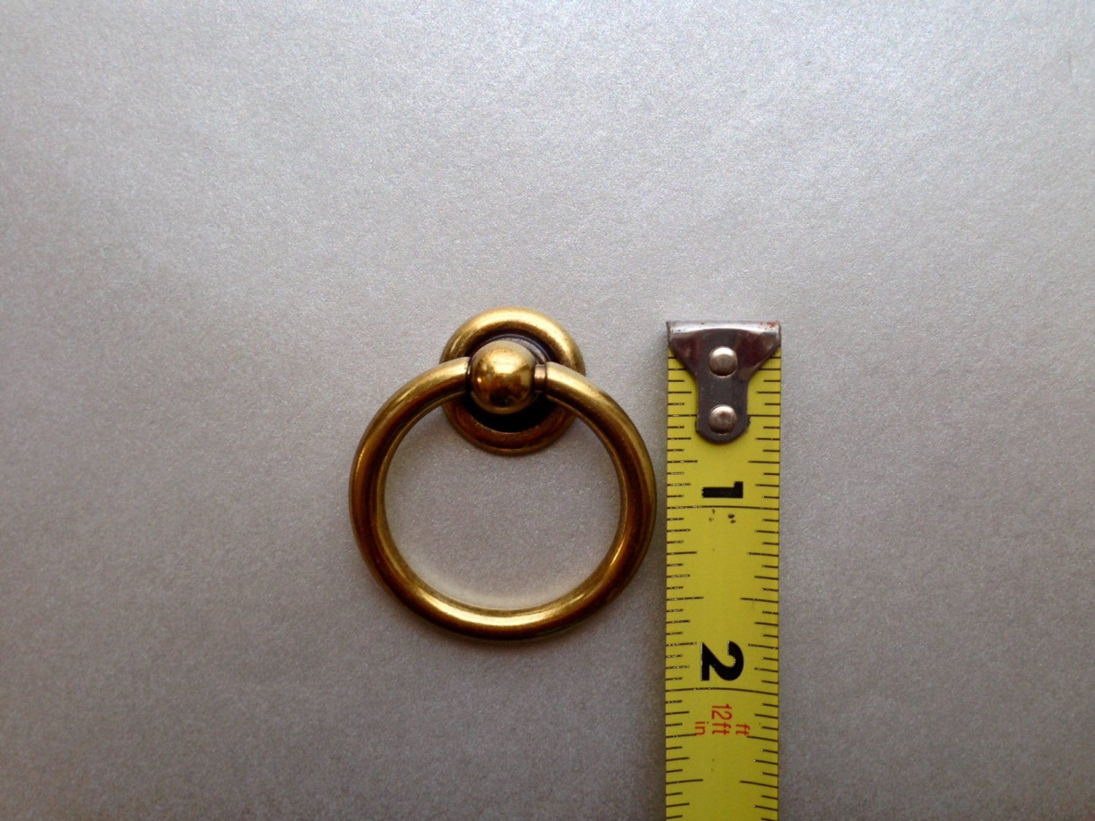 Plain Brass Ring Pulls Hardware Pull Drawer Pull Etsy