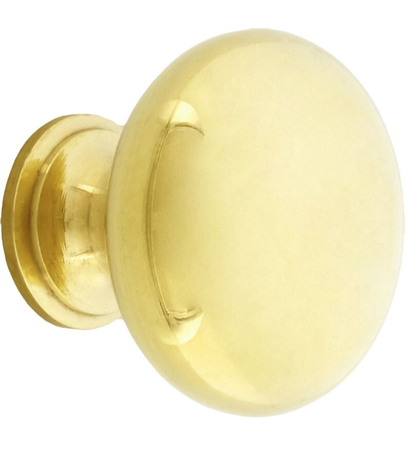 Unlacquered Brass Knobs eloise Round Knob Etsy