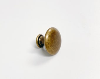 Antique Bronze "Ella" Round Cabinet Knob, Cabinet Hardware