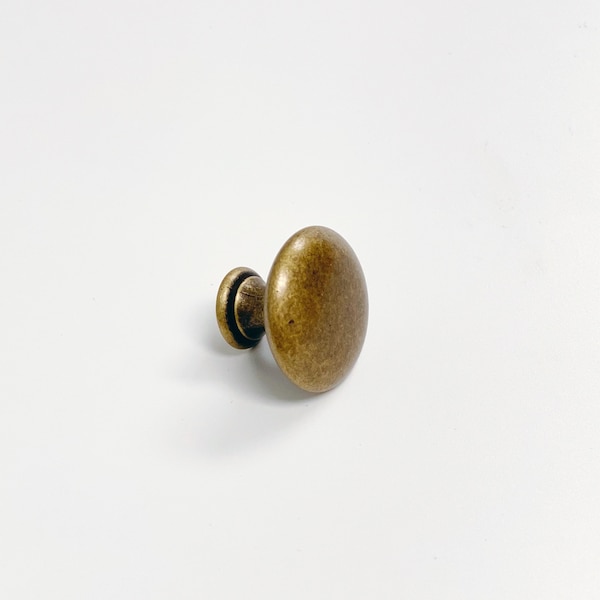 Antique Bronze "Ella" Round Cabinet Knob, Cabinet Hardware