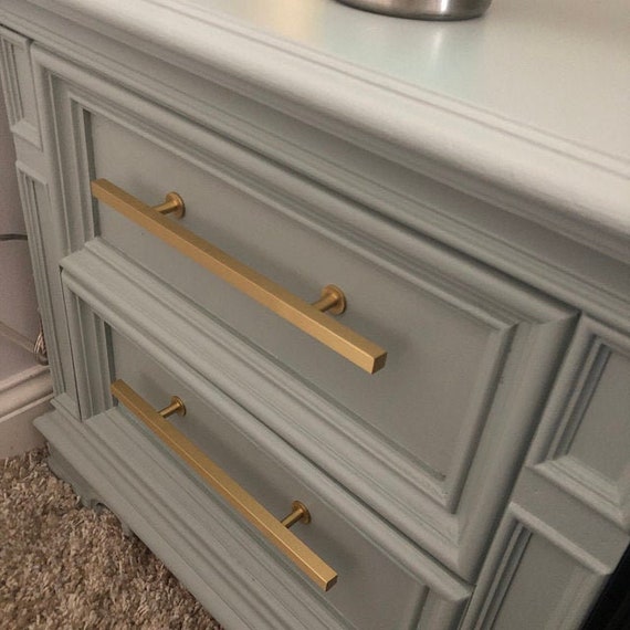 Brushed Brass Cabinet Knob style 31 Drawer Pulls and Cabinet Knobs