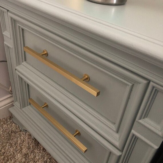 Brushed brass cabinet sale pulls