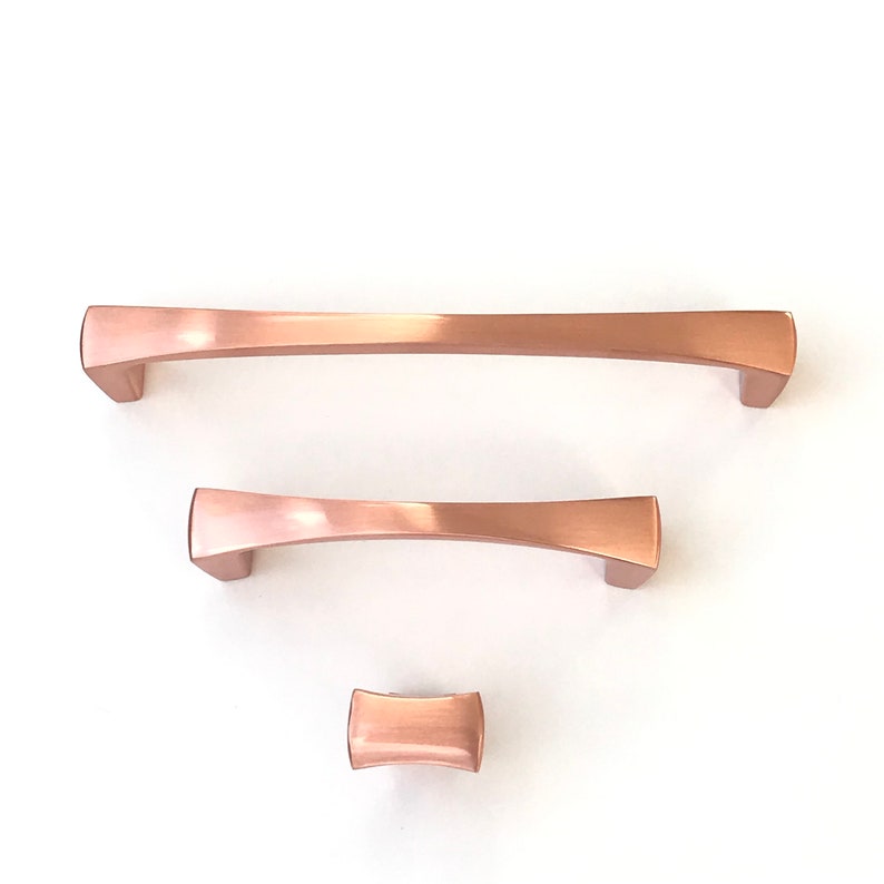 Satin Copper kent Drawer Pulls and Knob Etsy