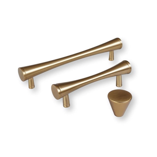 20 MIDCENTURY STYLE Drawer Pulls Knobs Handles White and Etsy