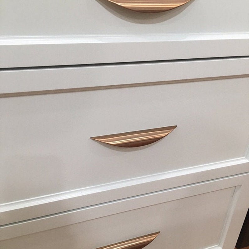 Luna Schrankknöpfe Champagner Bronze Schubladengriffe | Etsy