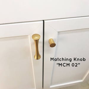 Brass Cabinet Knob Century Mid-Century Cabinet Knob Brass Drawer Pull Cabinet Pull image 5