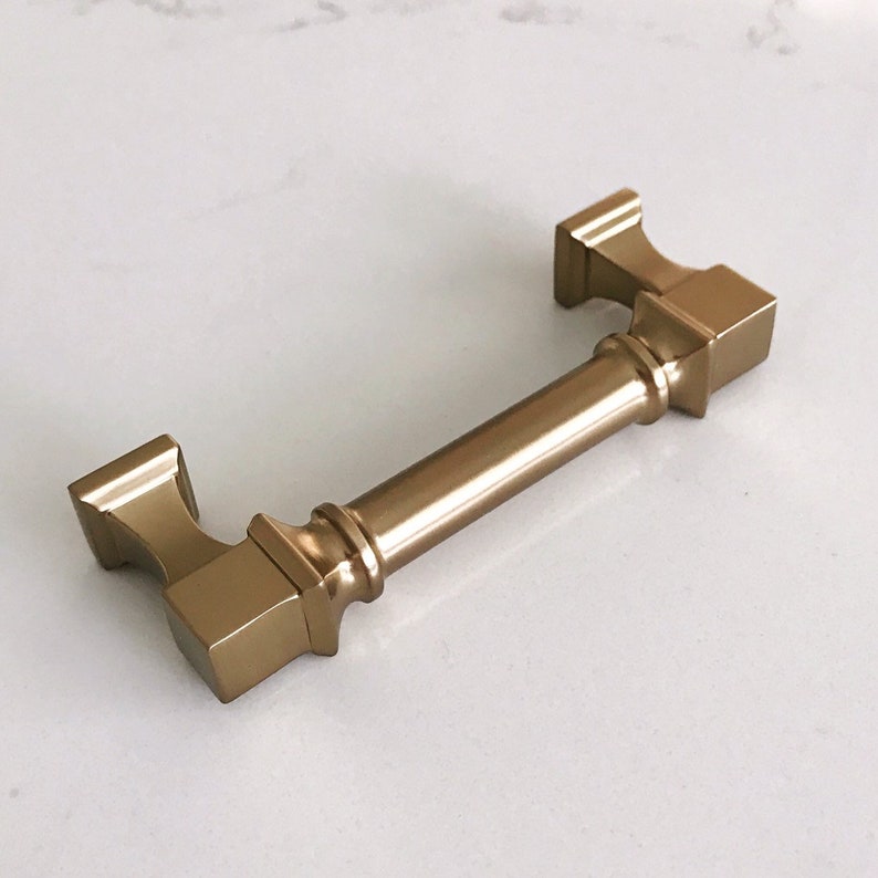 Thea Champagne Bronze Drawer Pulls and Knob Brass Drawer Etsy