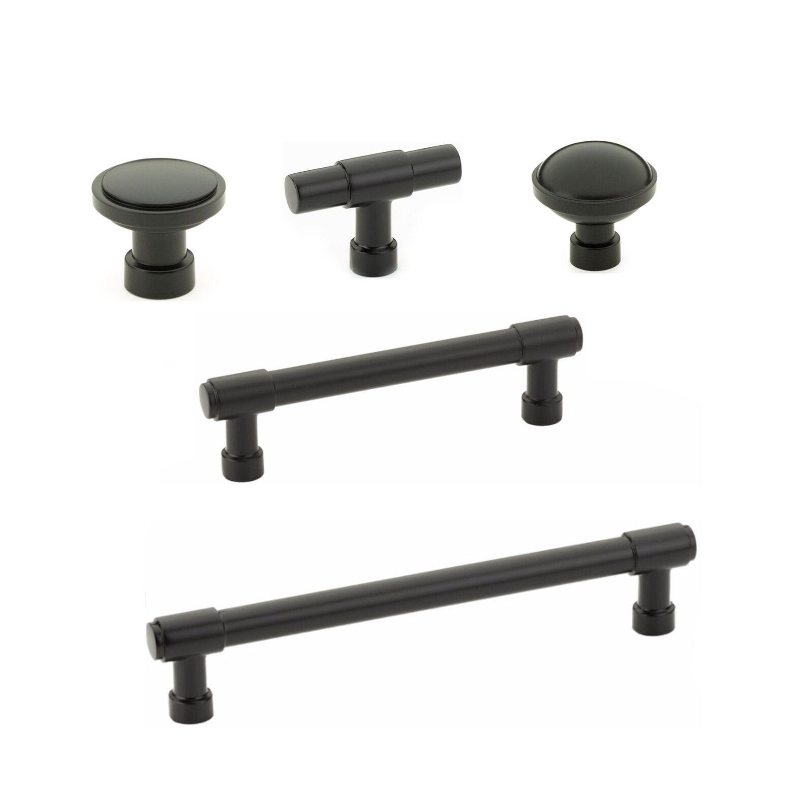Industry Matte Black Pulls and Knobs Handles Etsy