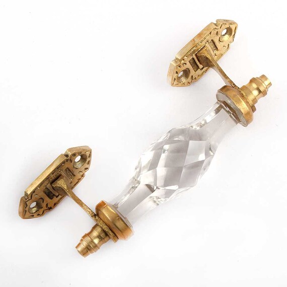 Glass Drawer Pull Cabinet Knobs Drawer Pulls Lucite Drawer Etsy