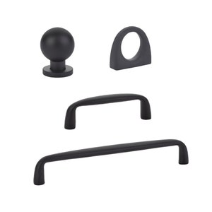 Omni Cabinet Knobs and Drawer Pulls in Matte Black | Kitchen and Furniture Hardware