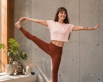 Minimalist Yoga Constellation Crop Top
