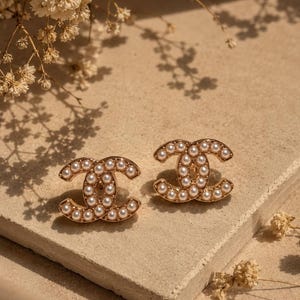 Chanel Logo Earrings - Etsy