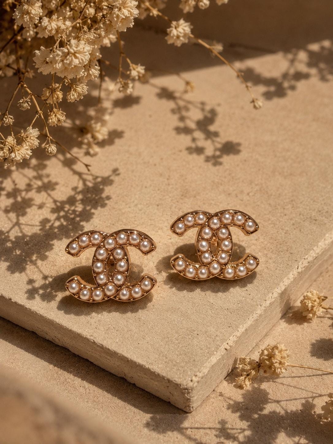 Chanel Pearl Earrings - Etsy