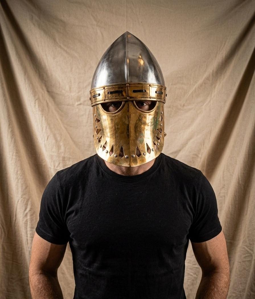 Medieval face helmet - Etsy 日本