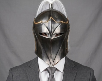 Aquila Vanguard Winged Knight Helmet, Medieval Full Visor Helmet, Steel Crusader Helmet, LARP Cosplay Armor Display Collectible LARP,Cosplay